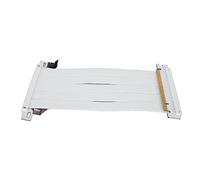 VBESTLIFE Cable Elevador PCIE 4,0 X16, Tarjeta Gráfica Cable de Extensión GPU de 180 Grados para RTX 4090 4080 4070 4060, para RX7900 XT7800 XT7700 XT7600 7500 (Blanco)