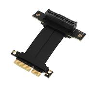 VBESTLIFE Cable Elevador PCIe 4.0 X4, Cable de Extensión GPU de 8 GB/s con Conector Hembra de ángulo Recto de 90 ° para M.2 WiFi USB USB Sound SSD GPU y Tarjetas PCIe (10)