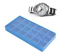 VBESTLIFE Caja de Almacenamiento de Piezas de Reloj, Práctico Organizador Duradero para Relojeros y Trabajadores Reparadores de Plástico para Piezas Pequeñas con Tapa a Prueba de Polvo, Ideal para