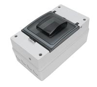 VBESTLIFE Caja de Disyuntores de CC, Caja de Conexiones de Distribución Exterior a Prueba de Lluvia IP66, para Uso Comercial Industrial con Interruptor de Batería Solar MCCB
