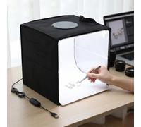 VBESTLIFE Caja de Luz para Fotografía, Caja de Luz para Estudio Fotográfico Regulable de 12x12 Pulgadas con 120 Cuentas LED y 10 Niveles de Brillo para Exhibición de Productos