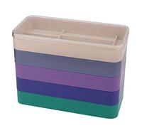 VBESTLIFE Caja de Tornillos para Reloj, Contenedores Individuales Resistentes a Impactos, 5 Capas, Mantienen los Artículos Pequeños Separados para Manualidades, Cuentas, Joyería, Escuela, Rectángulo