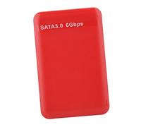 VBESTLIFE Caja Portátil para Disco Duro USB 3.0 a de 2,5 Pulgadas, Admite SSD de hasta 6 TB, Instalación sin Herramientas, Indicadores LED, Ideal para Usuarios de Vista/OS 9.1 (Rojo)
