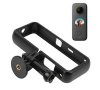 VBESTLIFE Caja Protectora de la Jaula de la Cámara de Acción, Jaula Protectora de la Caja de la Caja de la Protección de la Cámara del Marco Horizontal de la Cámara, para Insta360, para One X2