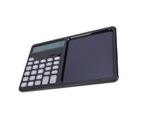 VBESTLIFE Calculadora Parlante Multifuncional Recargable con Pantalla Grande de 12 Dígitos y Bloc de Notas, Teclas Grandes y Sensibles para Uso en la Oficina Escolar y Comercial (Black)