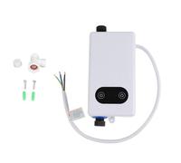 VBESTLIFE Calentador de Agua Eléctrico Instantáneo de 3400 W, Temperatura Constante sin Tanque con Conversión de Frecuencia de Memoria, Ahorro de Espacio Debajo del Fregadero para Cocina, Baño, sin