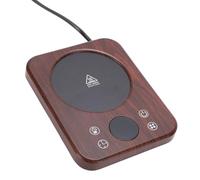 VBESTLIFE Calentador de Tazas de café, Calentador de Tazas Eléctrico de 36 W para Escritorio con 9 Ajustes de Temperatura, Temporizador y Apagado Automático, para Mujeres, (Enchufe de la UE)