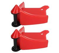 VBESTLIFE Calzo para Rueda de Coche, 2 Piezas Herramienta de Detalle de Inserciones de Neumáticos con de Rodillos, Bloque de Tope de Rueda para Posicionamiento del Vehículo, Accesorio Portátil para