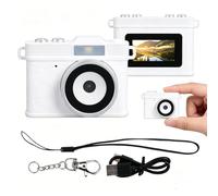 VBESTLIFE Cámara con Llavero, Vídeo 1080P, Cámara Digital Retro Fotográfica de 25 MP con Pantalla de 0,96 Pulgadas, Luz de Relleno LED, 4 Filtros, para Senderismo, Viajes, Niños