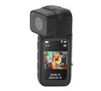 VBESTLIFE Cámara de Acción para Pulgar de 2,7 K con Grabación de Audio Portátil, Pantalla HD de 1,47 Pulgadas, Lente Giratoria de 180°, con Estuche de Carga para Cámara para Vlogging y (Black)