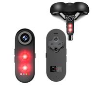 VBESTLIFE Cámara de Bicicleta con Luz Trasera, Cámara de Visión Trasera HD 1080P, Luz de Freno, Gran Angular de 140°, Resistente Al Agua IPX6, Control de Aplicación de Grabación