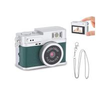 VBESTLIFE Cámara de Llavero Mini, Cámara Digital Retro 1080p HD 2MP, Grabadora de Video de Cámara Pequeña Portátil con Pantalla de Color de 0.96 Pulgadas, Tarjeta de Memoria de 32 GB (Green)