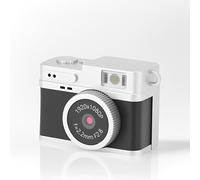 VBESTLIFE Cámara de Llavero Mini, Cámara Digital Retro FHD 2MP 1080p con Pantalla de Color de 0.96 ", Tarjeta de 64 GB, Micro Cámara Compacta con Flash (Black)