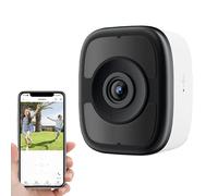 VBESTLIFE Cámara de Ventana de 5MP 3K, Cámara Interior WiFi6 de 2,4 GHz y 5 GHz para Seguridad en el Hogar Al Aire Libre, Alerta de Movimiento Descriptiva Inteligente de IA, Visión