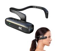 VBESTLIFE Cámara de Video 4K para Montar en la Cabeza, Videocámara Ultra HD 4K 60FPS 42MP, Videocámara Vlog, Cámara Portátil Manos Libres, Estabilizador de 2 Ejes, Aplicación WiFi,