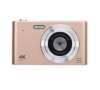 VBESTLIFE Cámara Digital, 48MP 4K UHD Kids Camera con 16x Zoom Anti Shake Auto Focus, Cámara de Viaje Portátil Compacta para Niños para Niñas Estudiantes Adolescentes (Gold)