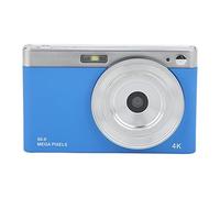 VBESTLIFE Cámara Digital 4K de 50mp con Enfoque Automático AF, Pantalla HD HD de 2.88 Pulgadas 16x Zoom Macro Camera Portátil LED Leche para Baja Luz para la Creación de Contenido (Blue)