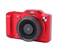 VBESTLIFE Cámara Digital 4K para Fotografía, Cámara Vlog WiFi con Enfoque Automático de 64MP con Lente Dual, Zoom 18x, Antivibración, Pantalla de 2,8'', Flash Incorporado (Rojo)