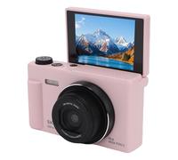 VBESTLIFE Cámara Digital 5K para Fotografía, Cámara Vlog de 75MP con Zoom de 18X, Pantalla Abatible de 2,8 Pulgadas y 180°, de Viaje Compacta con Enfoque Automático (Pink)