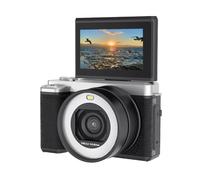 VBESTLIFE Cámara Digital de 5k para Fotografía, Cámara de Vlogging WiFi 80MP para Youtube, Cámara de Video de Enfoque Automático con Pantalla de 3 "180 ° Flip 18x Zoom, Lente Dual