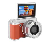 VBESTLIFE Cámara Digital de 5k para Fotografía, Cámara de Vlogging WiFi de Enfoque Automático de Lente Dual de 80MP para Youtube, 18x Zoom, Pantalla de Viaje Compacta de 3 "180 ° (Brown)