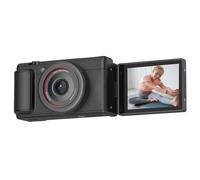 VBESTLIFE Cámara Digital de 5k para Fotografía, Enfoque Automático 80MP con Zoom Digital 16x, Pantalla de Flip de 2.8 "180 °, Cámara Selfie Vlog Compacta (Black)