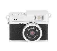 VBESTLIFE Cámara Digital del Llavero, 1080p HD Portable Small Compact Video Grabe con Luz Flash y Collar de Cadena, para Viajar, Vlog (Black)