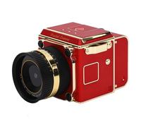 VBESTLIFE Cámara Digital Vintage, Vídeo HD de 56 MP 2,7 K, Enfoque Automático con Zoom Digital de 16x, Pantalla de 2 Pulgadas con Filtros de Película Retro y Transferencia OTG (Rojo)