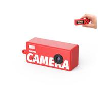 VBESTLIFE Cámara Llavero, Cámara Digital Pequeña de 12 MP y 1080p con Pantalla LCD de 0,96 Pulgadas, Gran Angular de 130°, 5 Filtros Retro, Mini Portátil para Adolescentes. (Rojo)