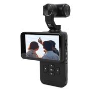 VBESTLIFE Cámara Vlog Pequeña, Imagen Ultra Clara de 5K, Pantalla Táctil IPS Giratoria de 3,5 Pulgadas, Lente Giratoria de 180°, Cámara de Acción Gran Angular de 30 Fps, Batería de 2,7 H,