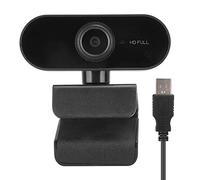 VBESTLIFE Cámara Web 1080P, cámara de computadora USB con micrófono de Unidad Libre para videoconferencia, enseñanza, Aprendizaje, reunión, transmisión Web, transmisión en etc.(Negro)