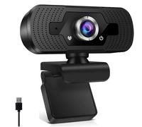 VBESTLIFE Cámara Web 2K, Cámara Web USB de ángulo Ultraancho de 170° con Micrófono Incorporado, para Videollamadas de Computadora Portátil de Escritorio y Reuniones en Línea