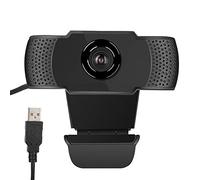 VBESTLIFE Cámara Web, micrófono Incorporado, 1080p, Negro, cámara de Oficina para computadora, Unidad Libre, para enseñanza en línea, Clase en línea, Chat en línea, videoconferencia