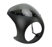 VBESTLIFE Carenado de Faro de Motocicleta, Cubierta Universal de Faro de 7 Pulgadas con Parabrisas para Faros Redondos, Capota Protectora de ABS, Antiarañazos, Embellecedor Decorativo Personalizado