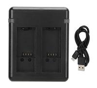 VBESTLIFE Cargador de Batería de Cámara Dual para Gopro Hero 10 9, Cargador de Batería Dual Portátil Cargador USB de Carga Rápida con Luz Indicadora para Cámara de Acción Gopro Hero 10 9