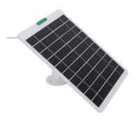 VBESTLIFE Cargador de Panel Solar de 5 W, Cargador Solar Monocristalino Portátil con Interfaz de 3 Pines para Cámara de Seguridad Pro 5S, Ultra, Pro 3, Ultra 2 (WHITE)
