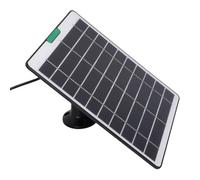 VBESTLIFE Cargador de Panel Solar de 5 W, Cargador Solar Monocristalino Portátil con Interfaz de 3 Pines para Cámara de Seguridad Pro 5S, Ultra, Pro 3, Ultra 2 (BLACK)