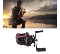 VBESTLIFE Carrete de Pesca Baitcasting, Carrete de Pesca Baitcaster de Fundición Larga de Metal con Potente Relación de Engranaje 7.2:1, de Línea Suave Antiexplosión para de Agua Dulce Salada, (Mano