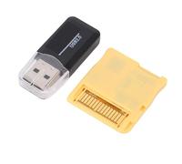 VBESTLIFE Cartucho con Adaptador de Tarjeta para 2DS 3DS New 2DSLL New 3DSLL MD GB GBC FC PCE, Tarjeta de Videojuego Dual Core Revolution Precargada (Yellow)