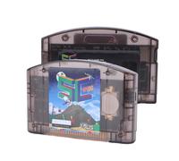 VBESTLIFE Cartucho de Juego para N64, Cartucho de Juego de Código Abierto de Lectura Rápida Compatible con Juegos Retro 64DD, Tarjeta de Memoria Integrada de 16 GB (Negro transparente)