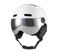 VBESTLIFE Casco de esquí con Gafas, Casco de Snowboard con Forro EPS para Protección contra Impactos, Almohadillas Extraíbles para una Fácil Limpieza, Visera Desmontable para un Uso Versátil, 12 (L