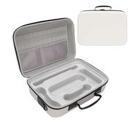VBESTLIFE Caso de Transporte para los Interruptores 2, con 24 Juegos de Ranuras para Tarjetas, Bolsas Protectores de Carcasa de Transporte de Shell Dura para Consola y Accesorios (White)