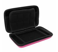 VBESTLIFE Caso Protectora de Carcasa Dura para 3DS, para Nuevo 3DS XL, para una Nueva Bolsa de Cobertura de Viaje 2DS XL, con 8 Ranuras para Tarjetas de Juego y Bolsillo Interior (Rosado)