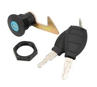 VBESTLIFE Cerradura Trasera Universal para Motocicleta, Baúl de Almacenamiento Eléctrico para Scooter, Plástico de Aluminio, Resistente a la Intemperie, a Prueba de óxido (Gancho C)