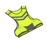 VBESTLIFE Chaleco de Seguridad de Alta Visibilidad, Chaleco Reflectante Ajustable para Hombres y Mujeres, Malla de Poliéster Transpirable, Bolsillo Frontal para Correr, Andar en Bicicleta