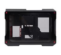 VBESTLIFE Chasis de Escritorio, Chasis Transparente Semiabierto, Gabinetes de Hardware de Redes DoméSticas, Compatible con Placa Base Micro ATX, Fuente de AlimentacióN ATX para PC DIY (Negro)