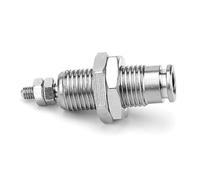 VBESTLIFE Cilindro de Pasador de Acción Simple, Cilindro Neumático con Orificio de Mini Aguja CJPB1515 Mm con Retorno por Resorte para Automatización Industrial, Perno Compacto (CJPB6*10)