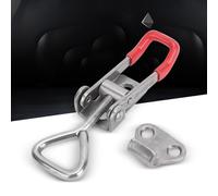 VBESTLIFE Clip de Abrazadera de Palanca, Hebilla Ajustable de Acero Inoxidable 304, Fuerza de Sujeción de 150 Kg, Herramienta Manual de Fijación Rápida para Carpintería de Bricolaje, Metalurgia,