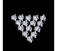 VBESTLIFE Clips de Injerto de Plántulas Material Plástico Fuerte 100 Piezas Estructura Simple No Daña las Plántulas de 2,0-4,5 Mm