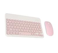 VBESTLIFE Combinación Ultradelgada de Teclado y Ratón Inalámbricos, Ratón USB Compacto Silencioso Resistente Al Agua de 2,4G y Juego de Teclado de 10 Pulgadas para Ordenador Portátil y PC